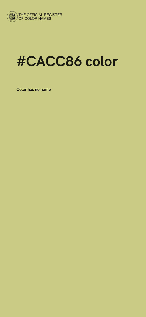 #CACC86 color image