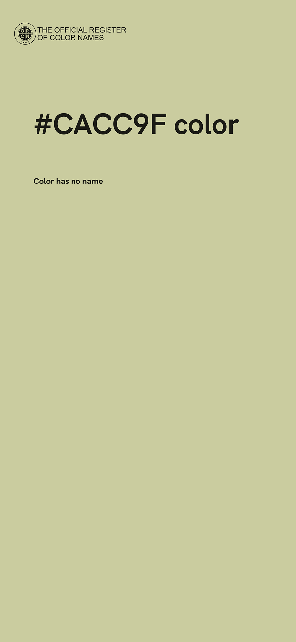 #CACC9F color image