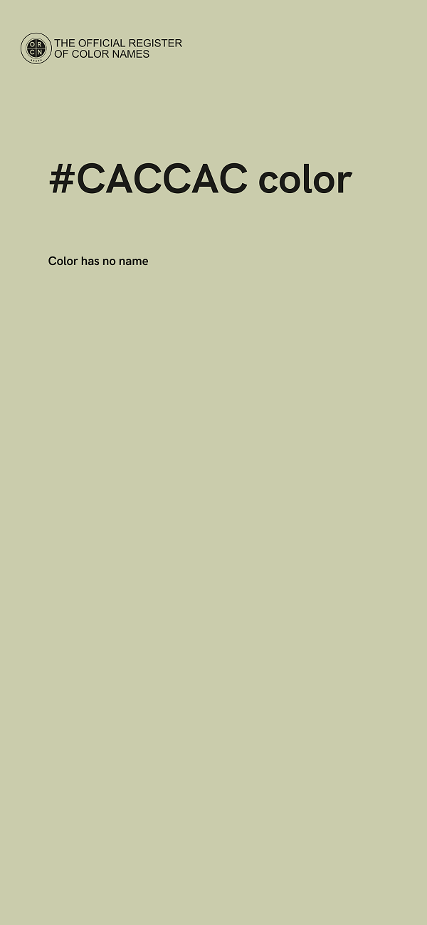 #CACCAC color image