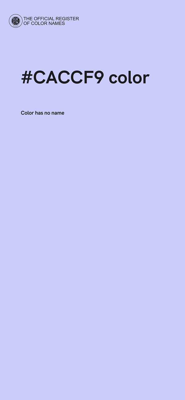 #CACCF9 color image