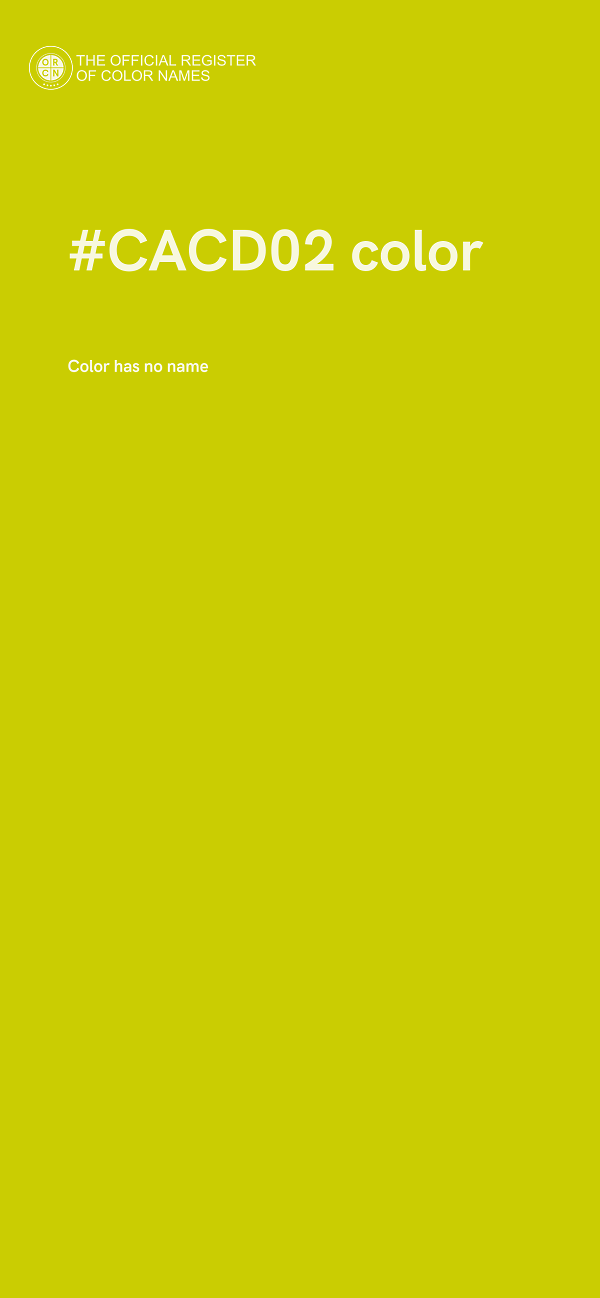 #CACD02 color image