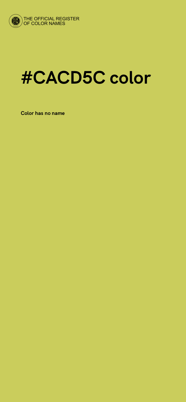 #CACD5C color image