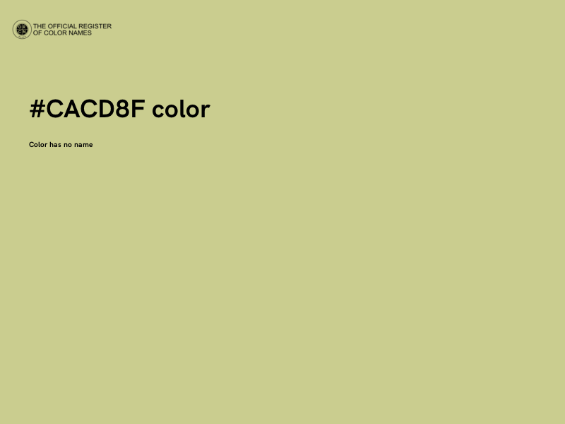 #CACD8F color image