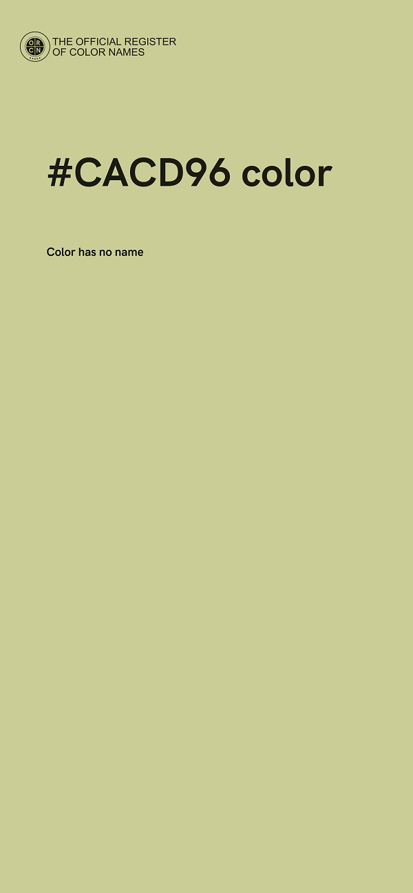 #CACD96 color image