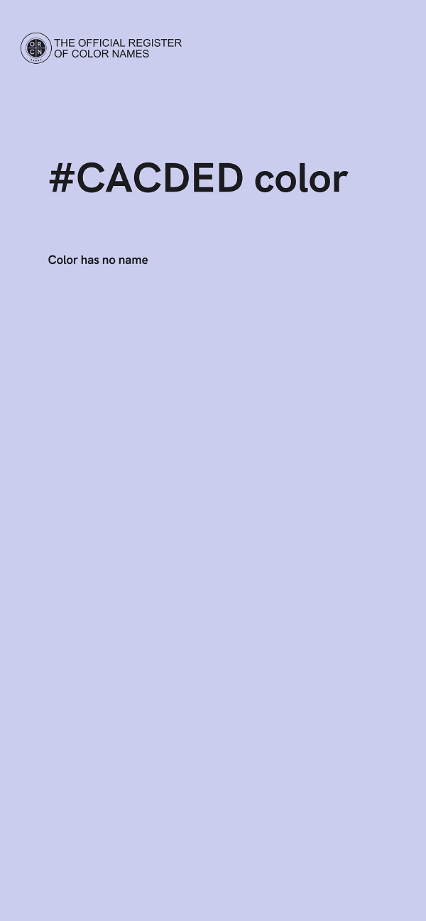 #CACDED color image