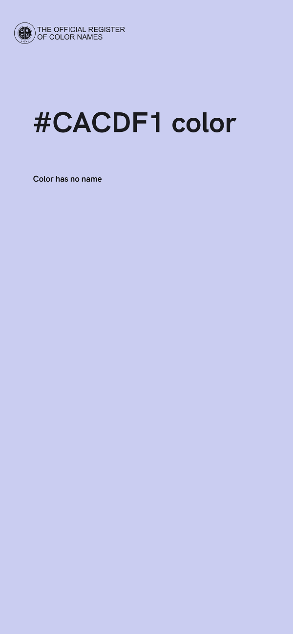 #CACDF1 color image