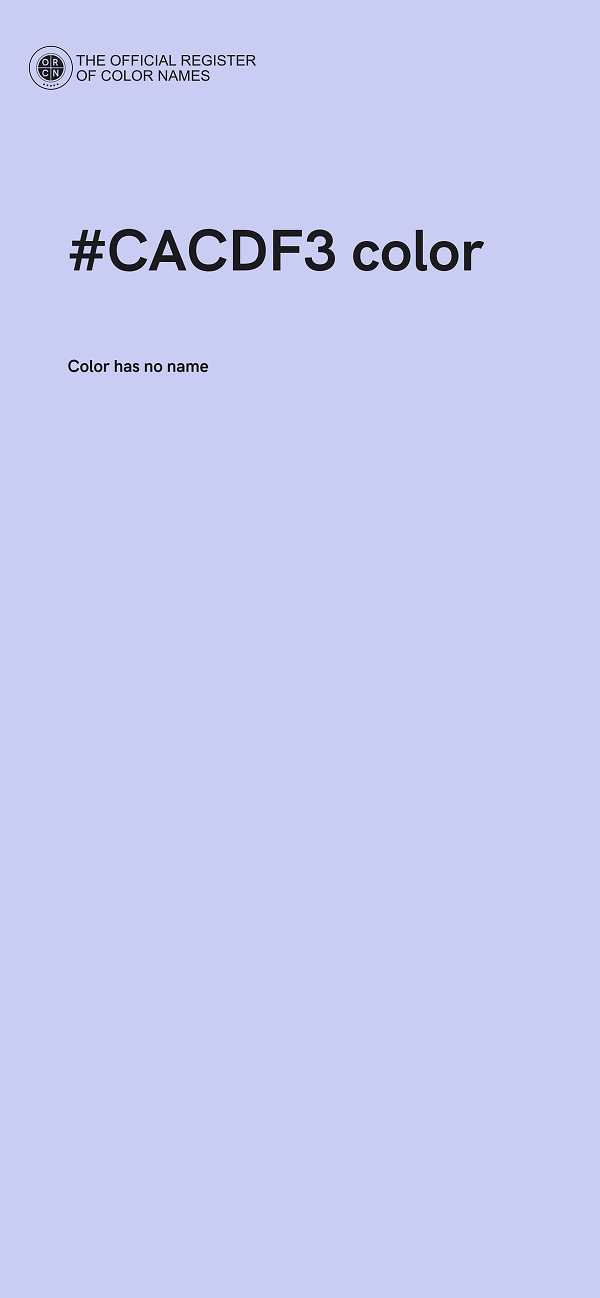 #CACDF3 color image