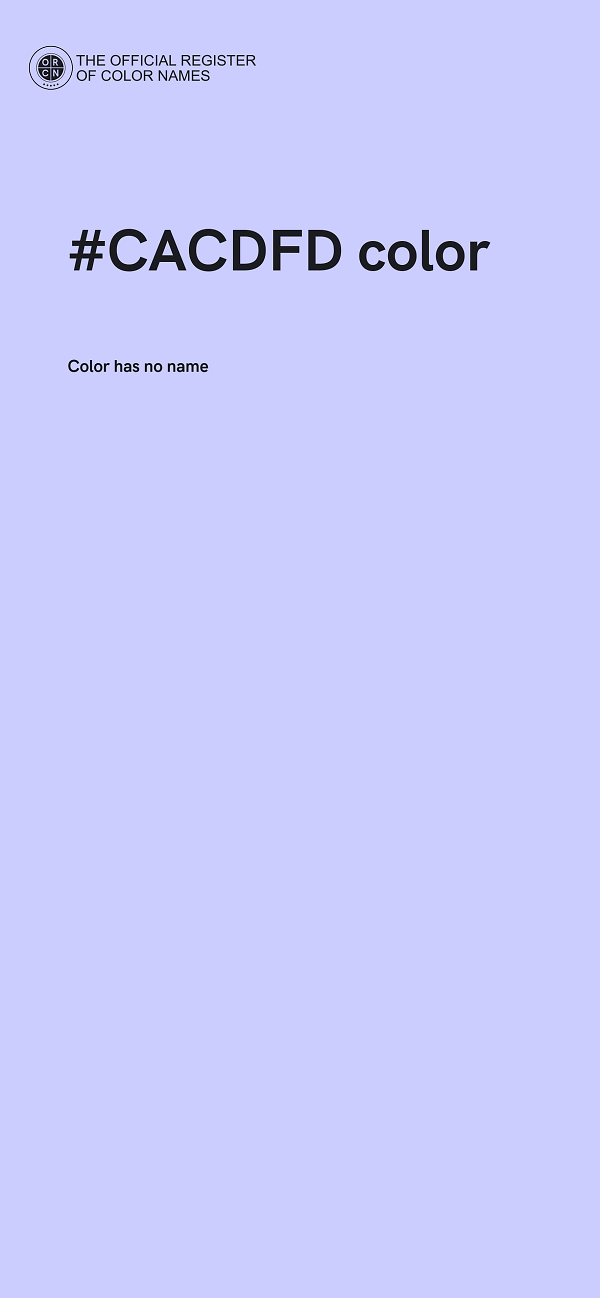 #CACDFD color image