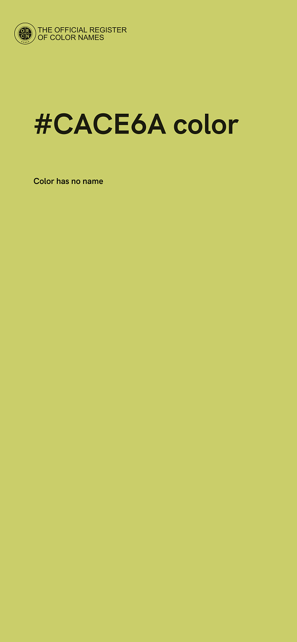 #CACE6A color image