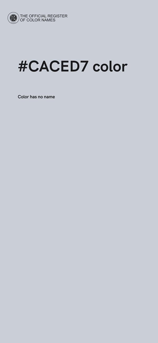 #CACED7 color image