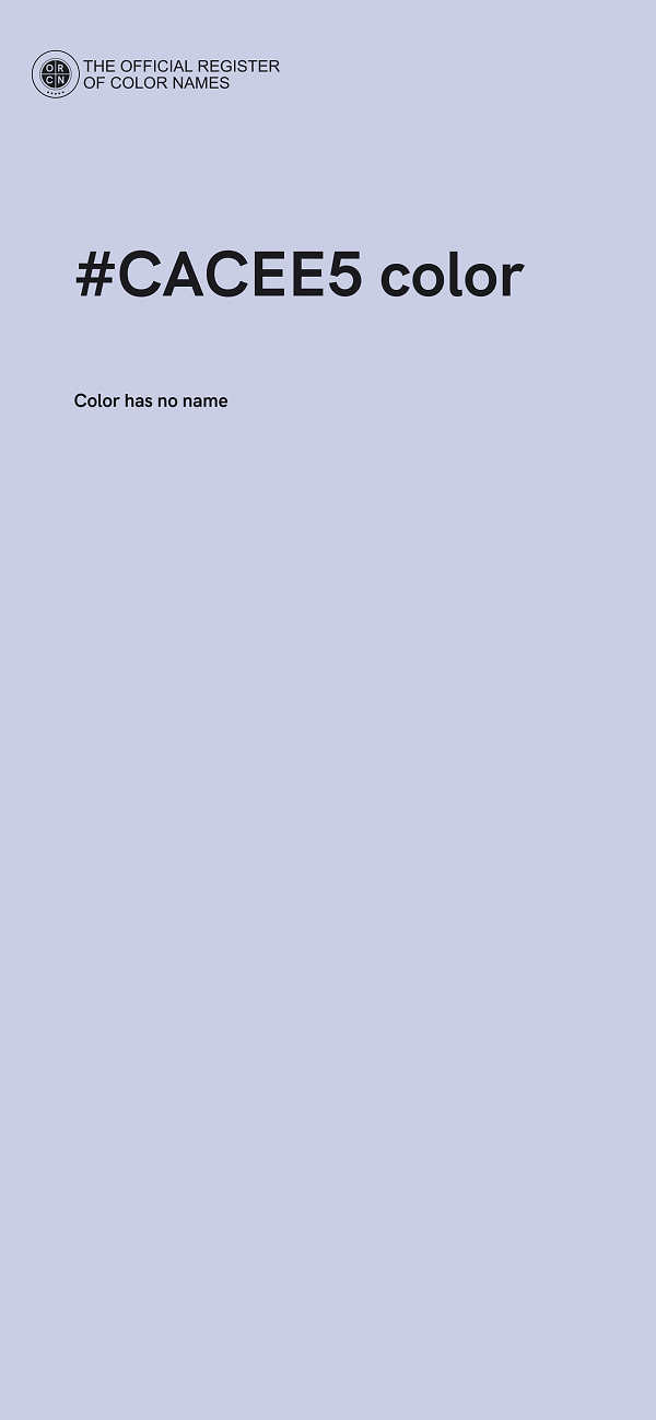 #CACEE5 color image