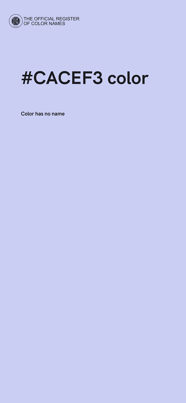 #CACEF3 color image