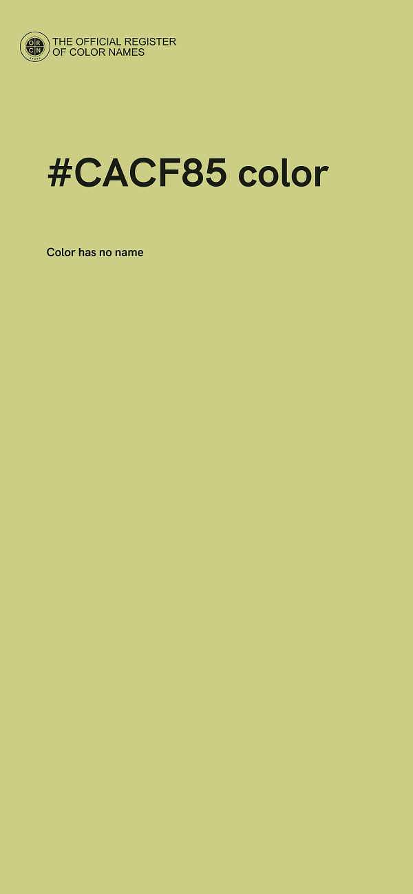 #CACF85 color image