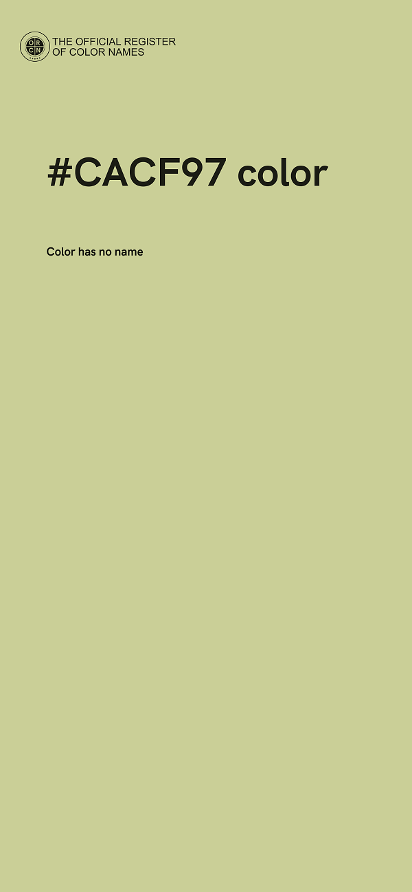 #CACF97 color image