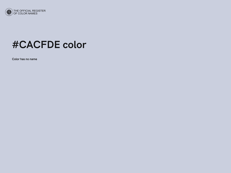 #CACFDE color image