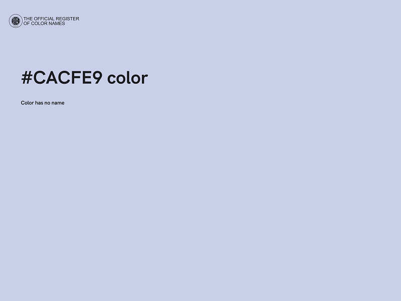 #CACFE9 color image