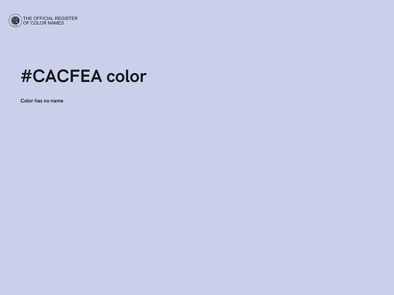 #CACFEA color image