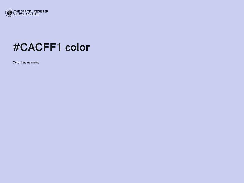 #CACFF1 color image