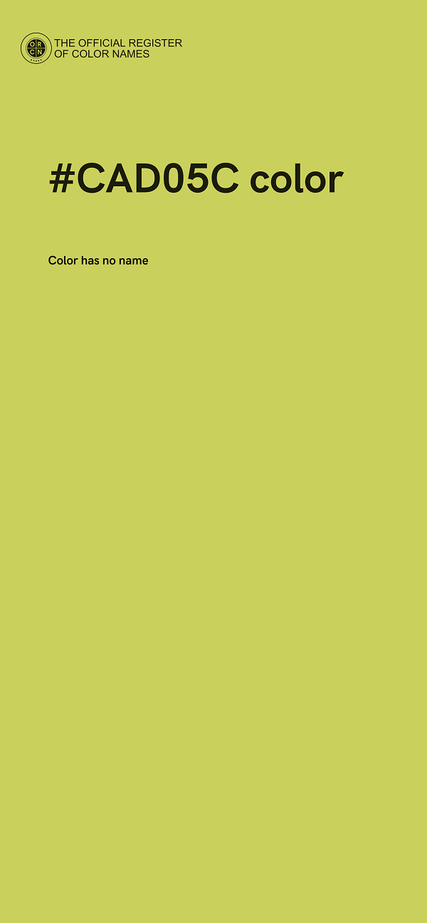 #CAD05C color image