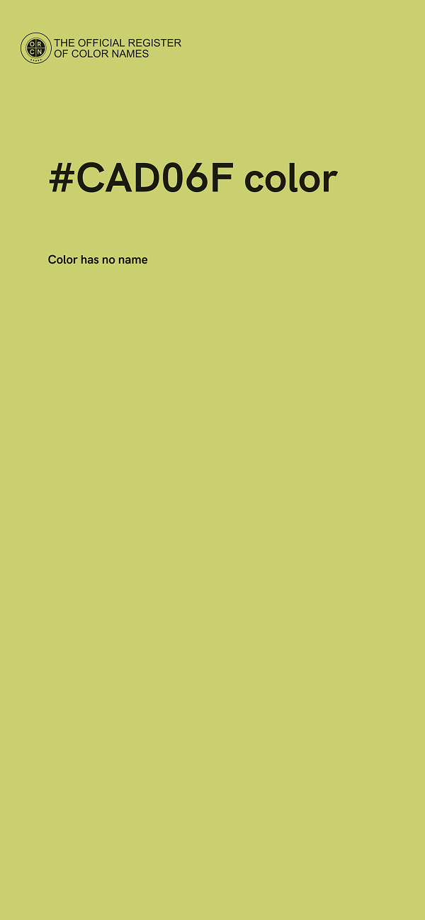 #CAD06F color image