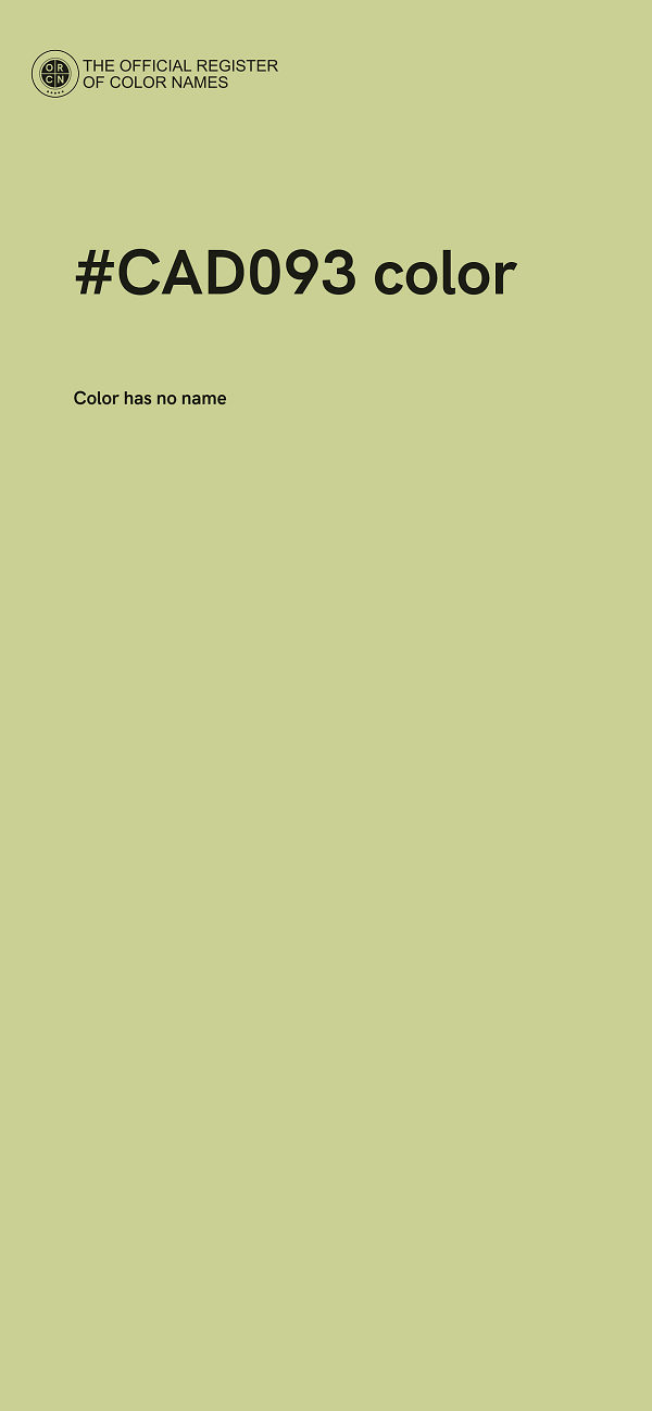 #CAD093 color image