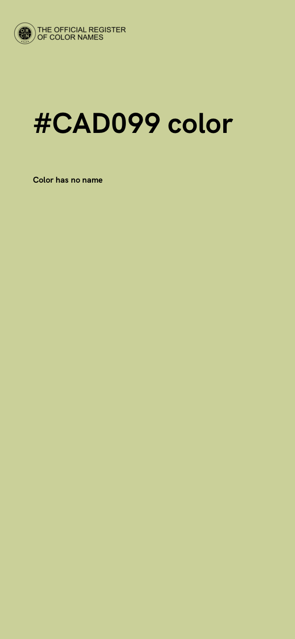 #CAD099 color image