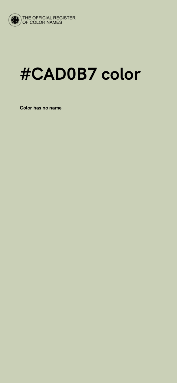 #CAD0B7 color image