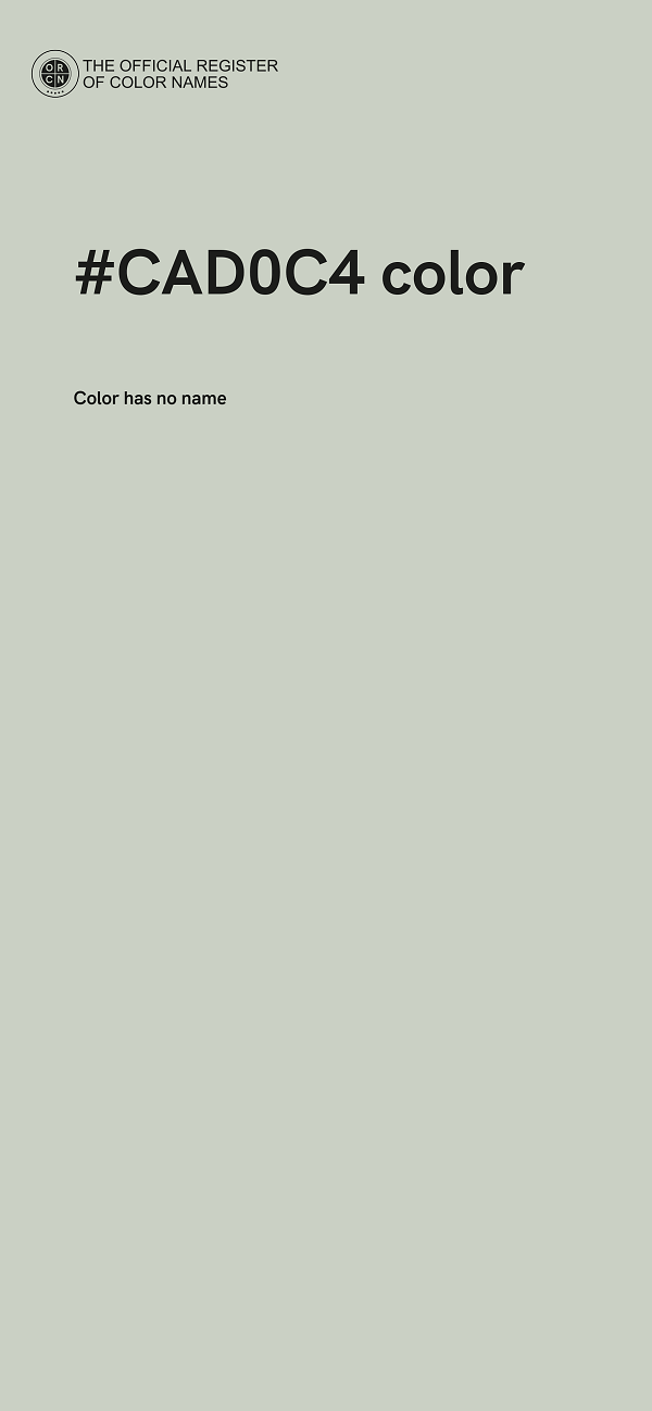 #CAD0C4 color image