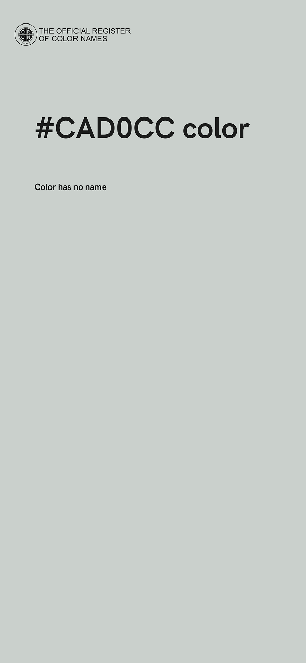 #CAD0CC color image