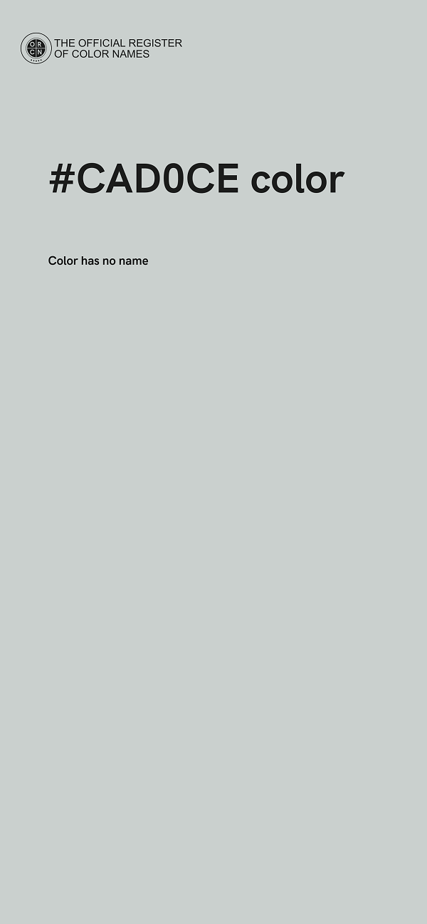#CAD0CE color image