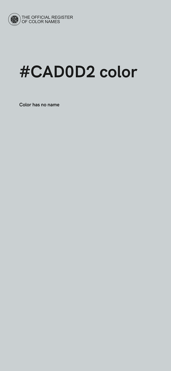 #CAD0D2 color image