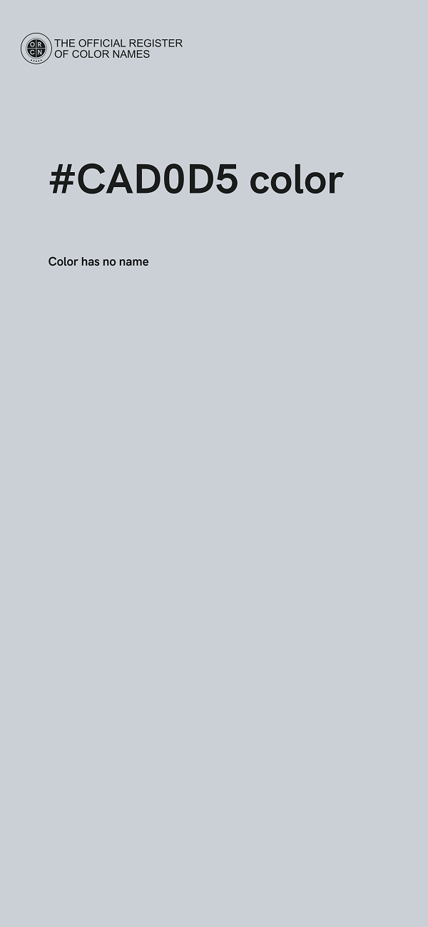 #CAD0D5 color image