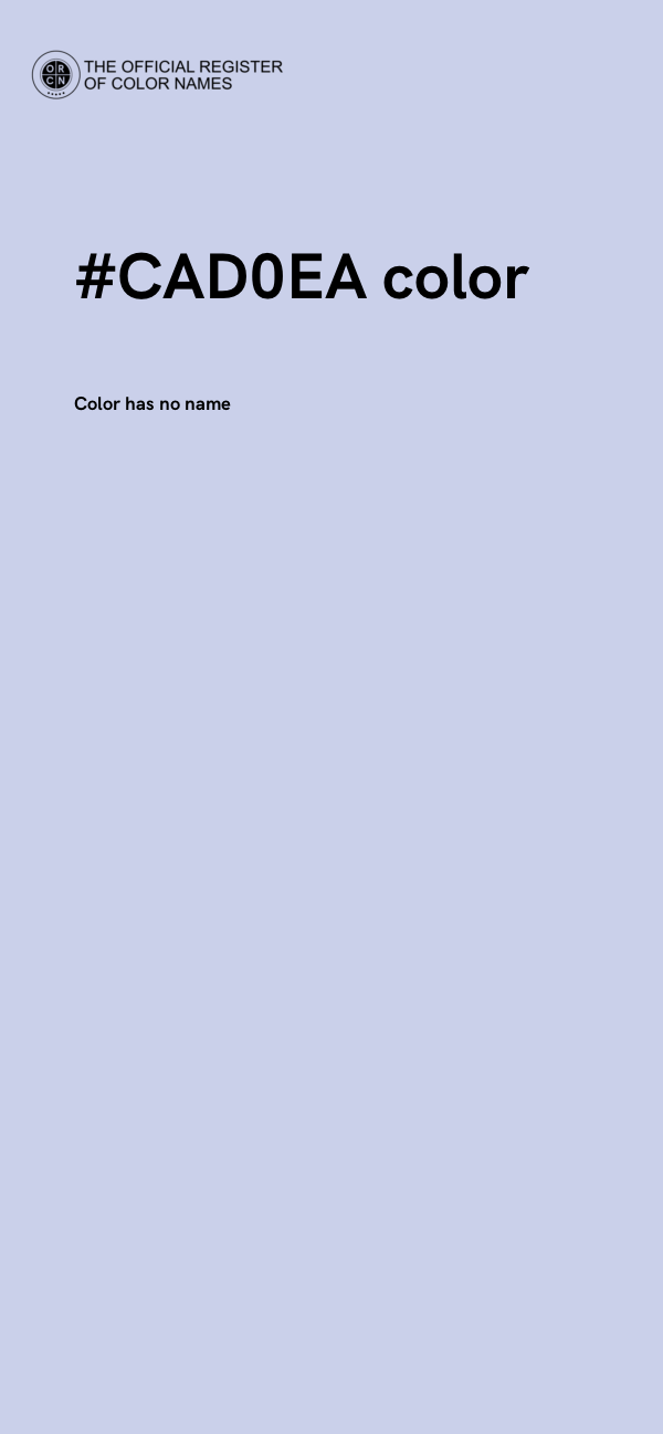 #CAD0EA color image