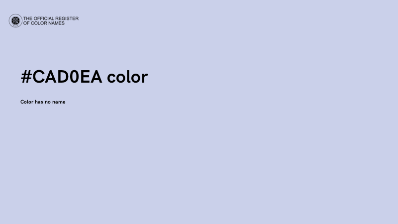 #CAD0EA color image