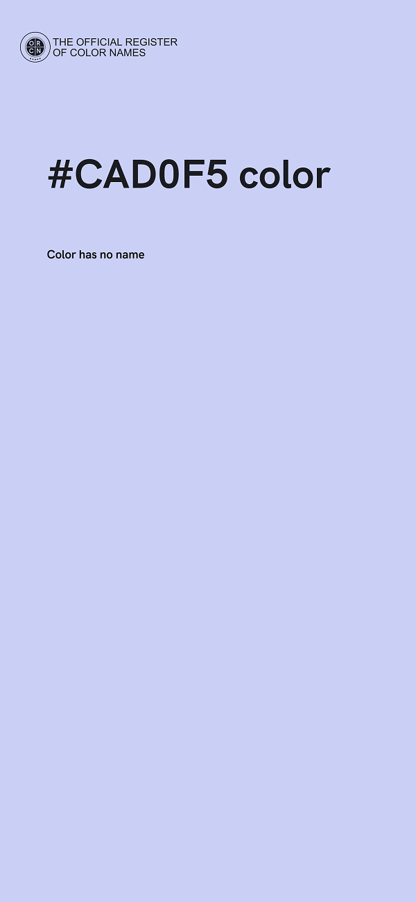 #CAD0F5 color image