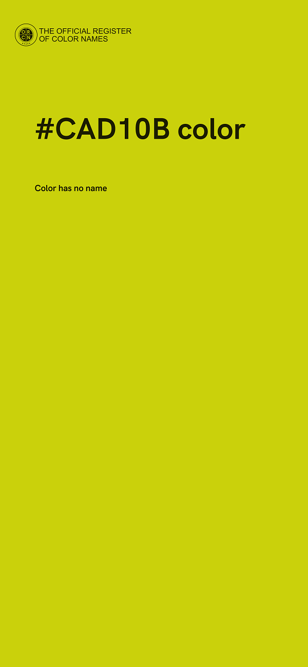 #CAD10B color image