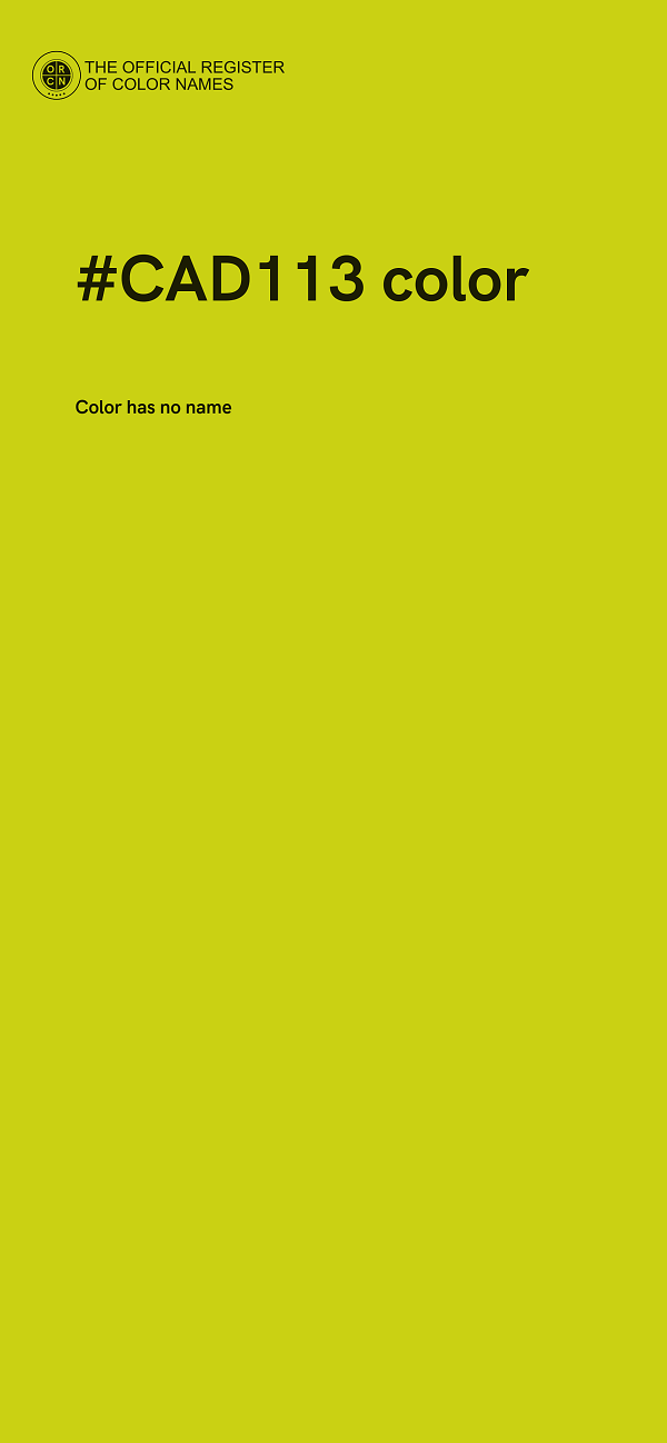 #CAD113 color image