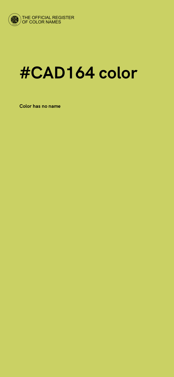 #CAD164 color image