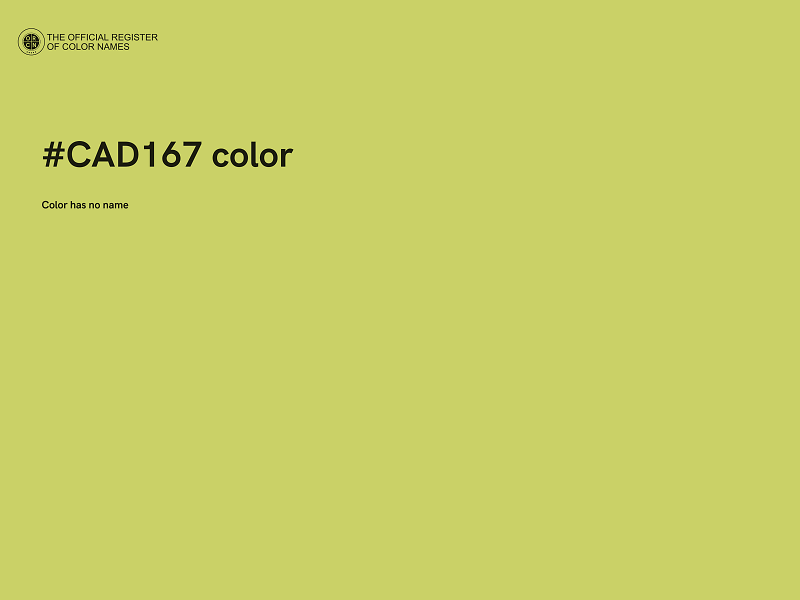 #CAD167 color image