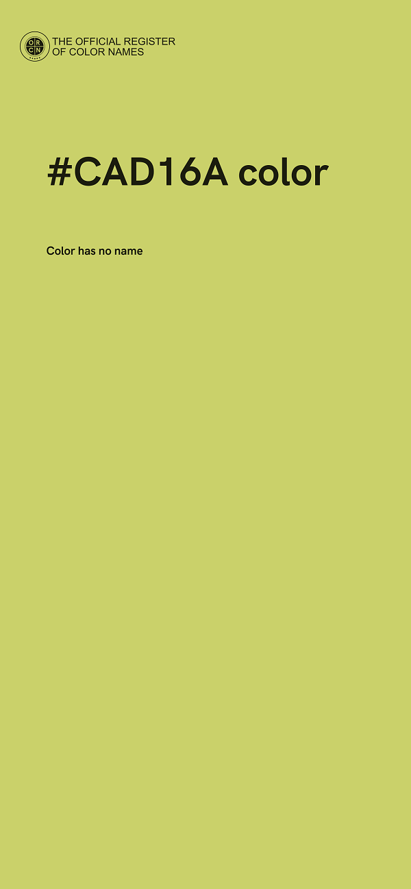 #CAD16A color image