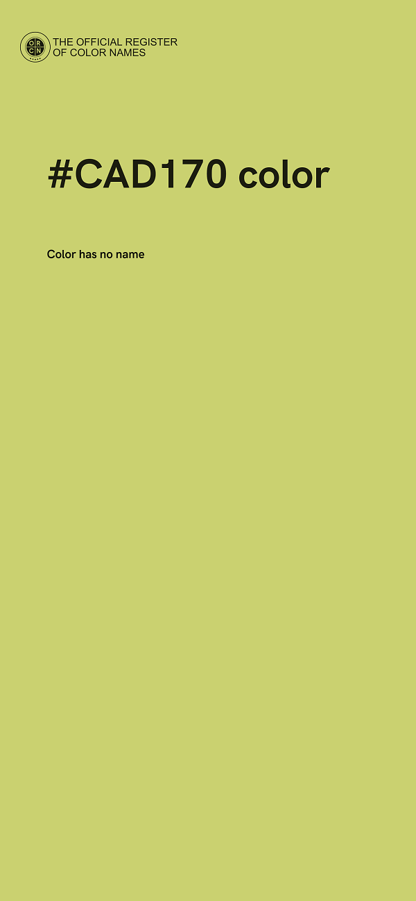 #CAD170 color image