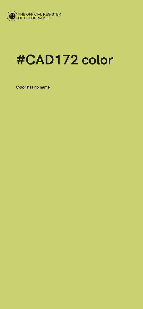#CAD172 color image