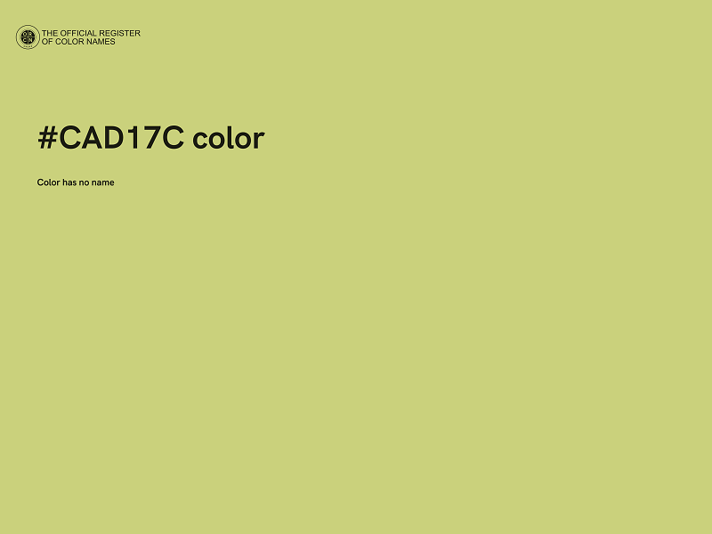 #CAD17C color image