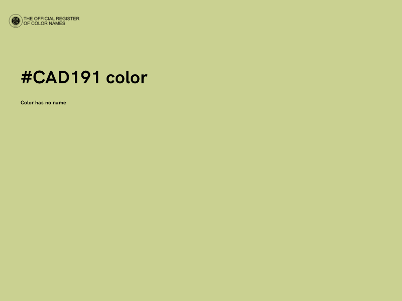 #CAD191 color image