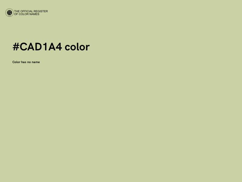 #CAD1A4 color image