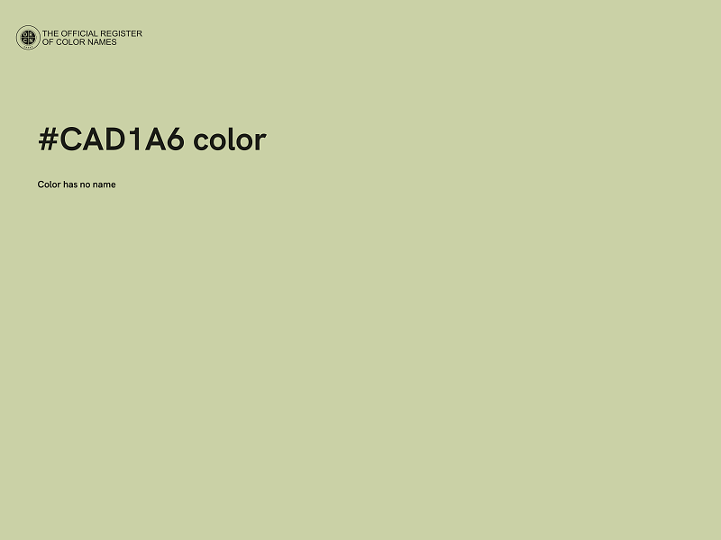 #CAD1A6 color image