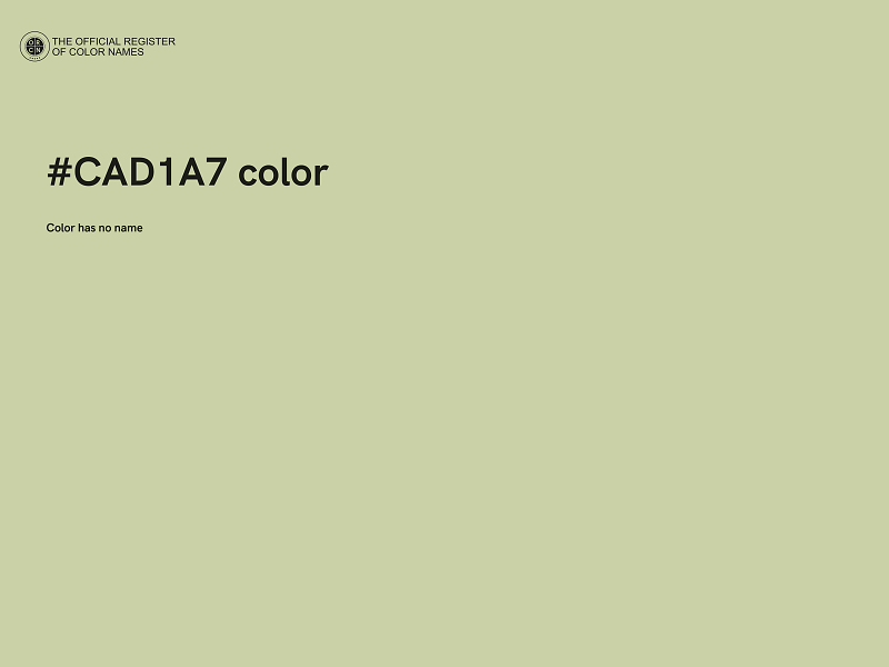 #CAD1A7 color image