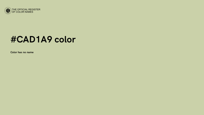 #CAD1A9 color image
