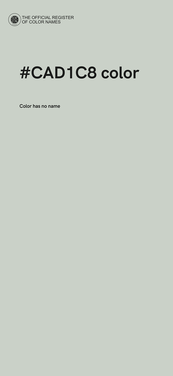 #CAD1C8 color image
