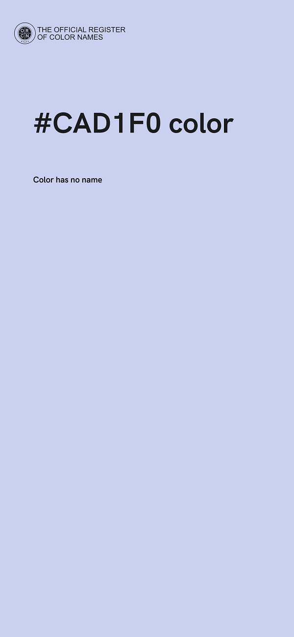 #CAD1F0 color image